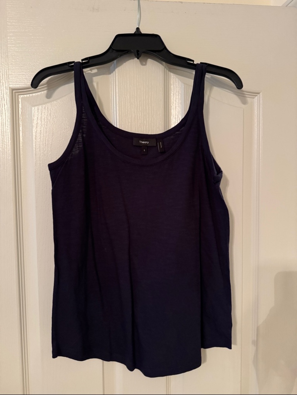 Theory Navy Scoop Neck Tank Top